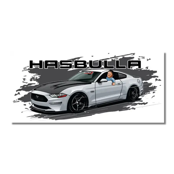 Hasbulla Mustang Decal