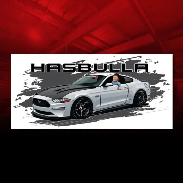 Hasbulla Mustang Decal - Image 2